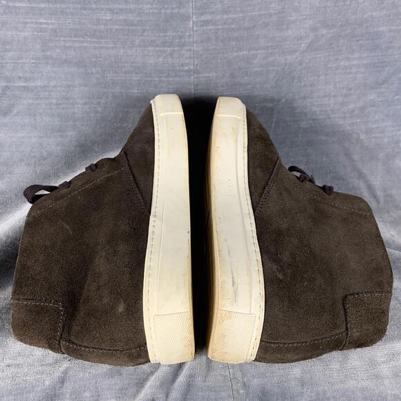 SAKS FIFTH AVENUE Mens Size 8 Brown Suede Chukka Boot Lace Up Desert Ankle Shoe - Picture 4 of 9